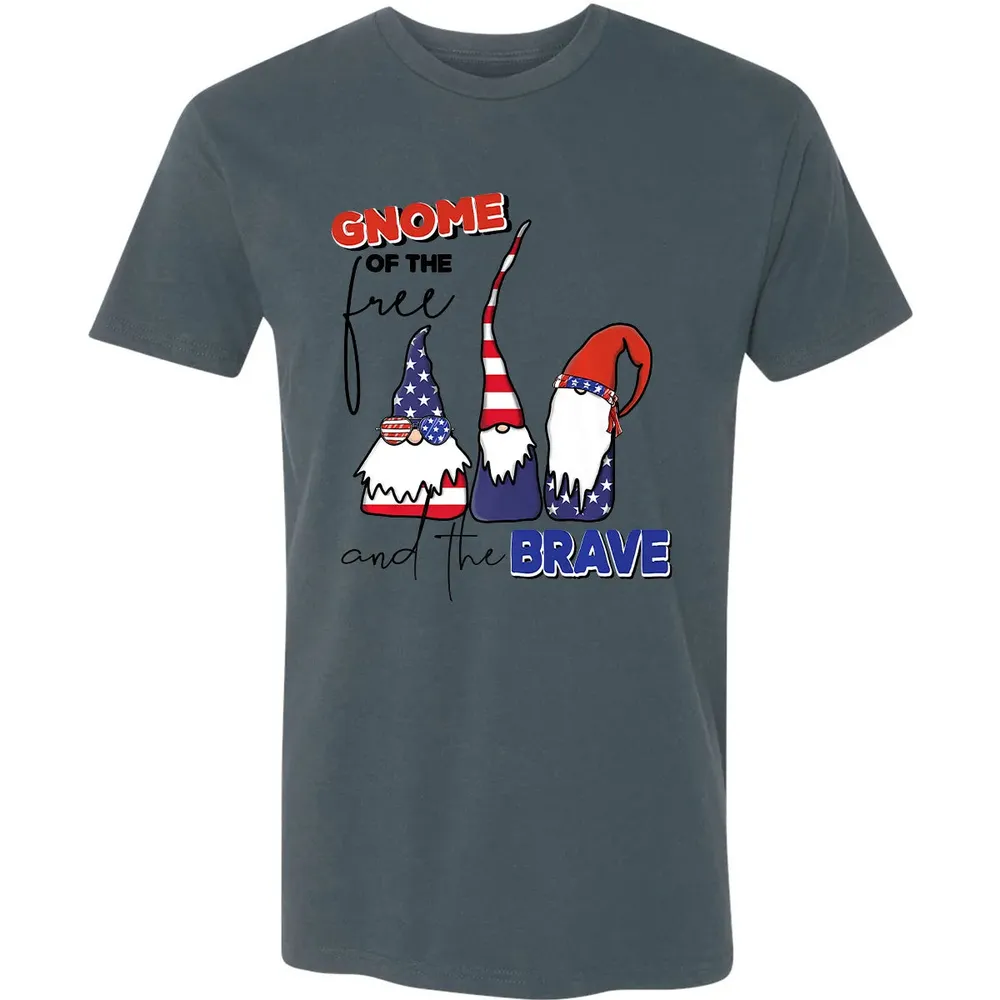 Gnome Of The Brave   Cute 4th of July s Premium Premium Unisex T-shirt - 14