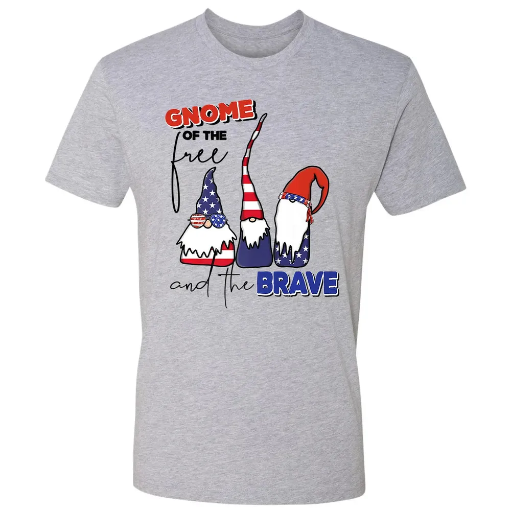 Gnome Of The Brave   Cute 4th of July s Premium Premium Unisex T-shirt - 9