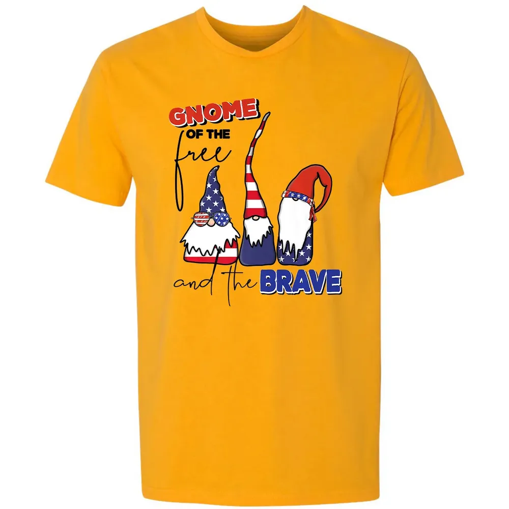 Gnome Of The Brave   Cute 4th of July s Premium Premium Unisex T-shirt - 11