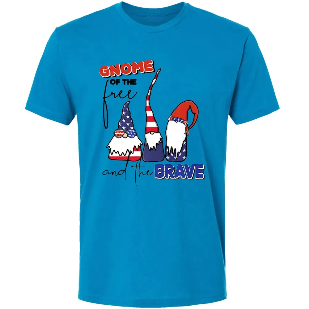 Gnome Of The Brave   Cute 4th of July s Premium Premium Unisex T-shirt - 15