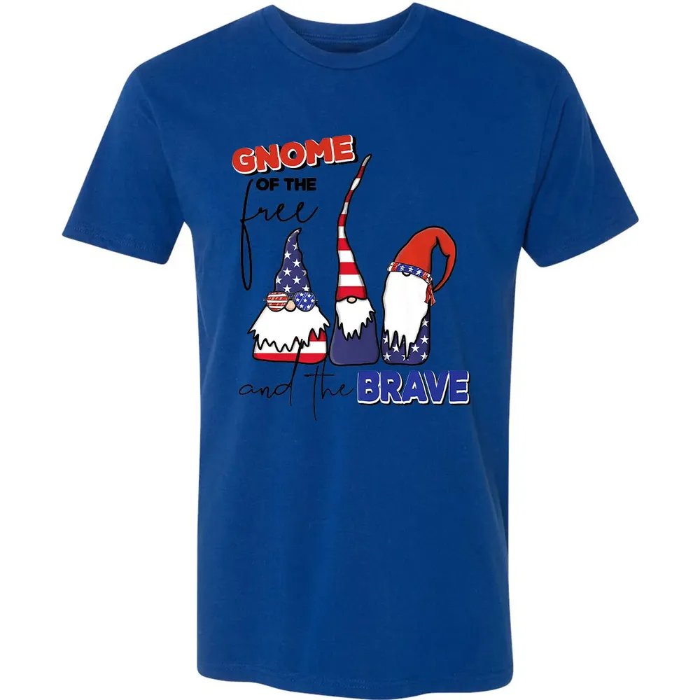 Gnome Of The Brave   Cute 4th of July s Premium Premium Unisex T-shirt - 10