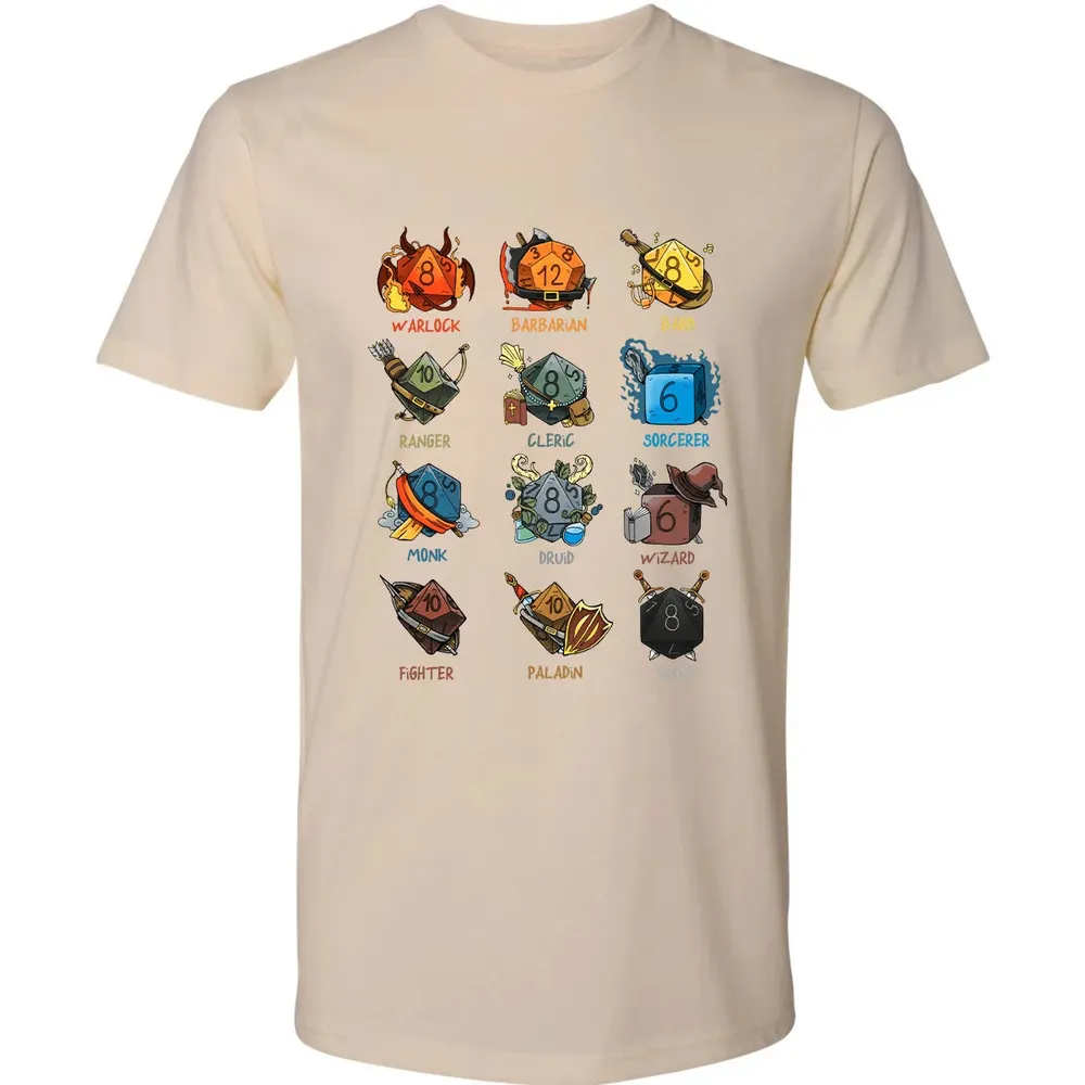 Cute Dice Classes Premium Unisex T-shirt - 13