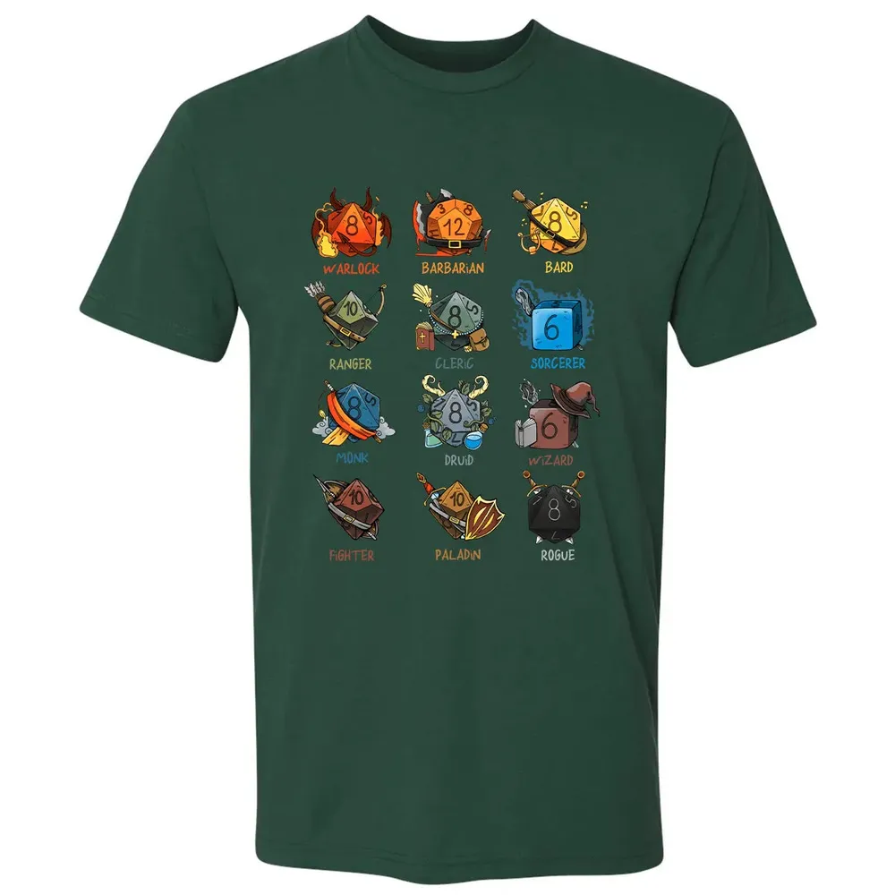Cute Dice Classes Premium Unisex T-shirt - 12