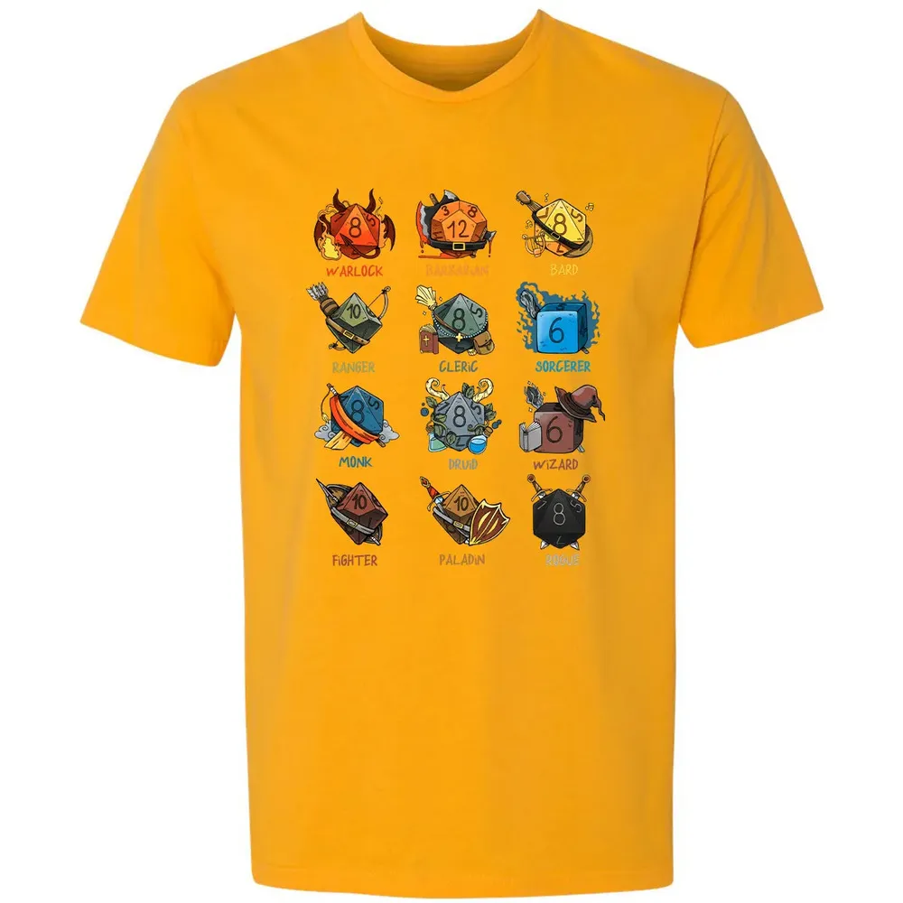 Cute Dice Classes Premium Unisex T-shirt - 11