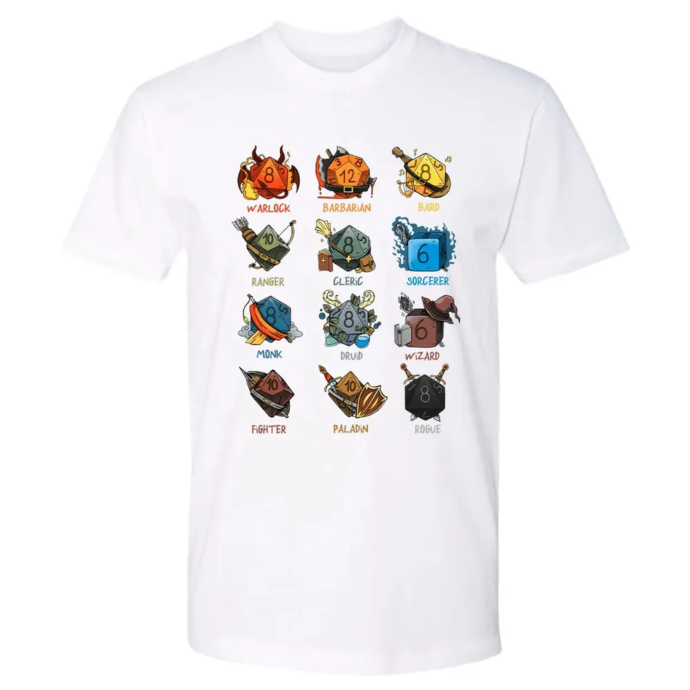 Cute Dice Classes Premium Unisex T-shirt - 4