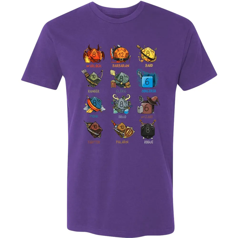 Cute Dice Classes Premium Unisex T-shirt - 7