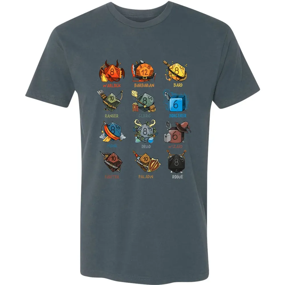 Cute Dice Classes Premium Unisex T-shirt - 14