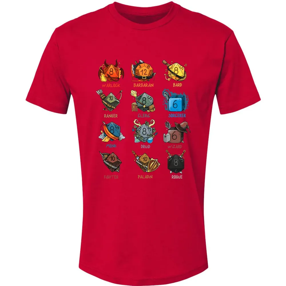 Cute Dice Classes Premium Unisex T-shirt - 6
