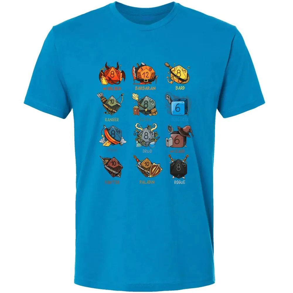 Cute Dice Classes Premium Unisex T-shirt - 15