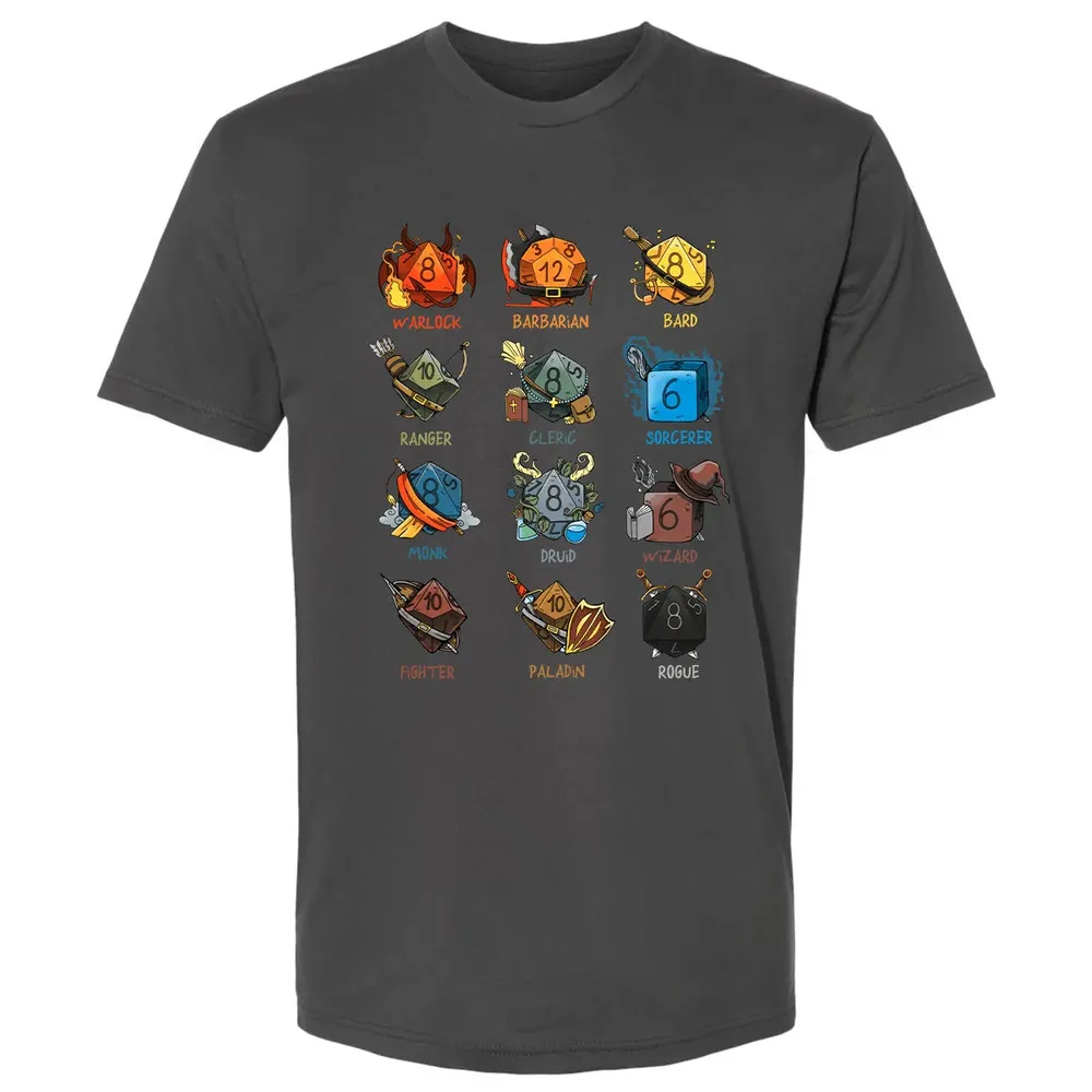 Cute Dice Classes Premium Unisex T-shirt - 8