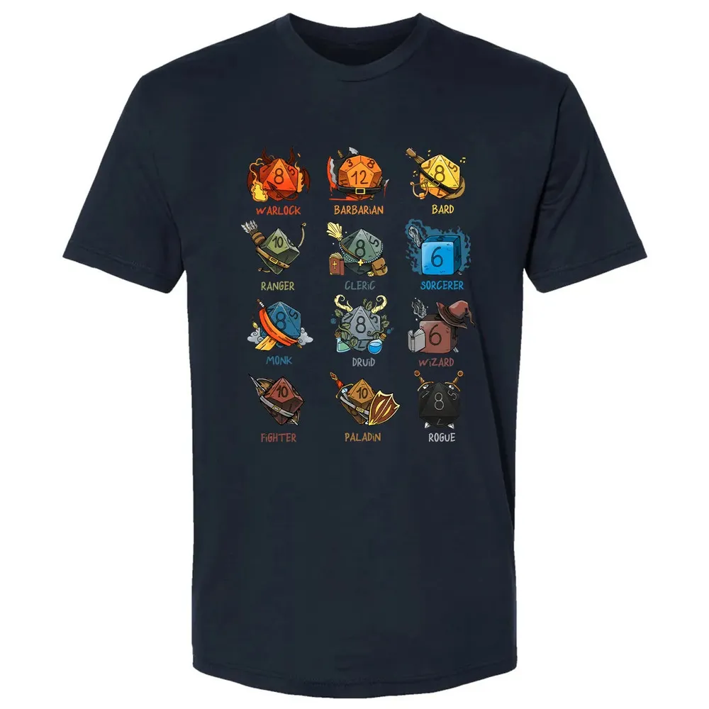 Cute Dice Classes Premium Unisex T-shirt - 2