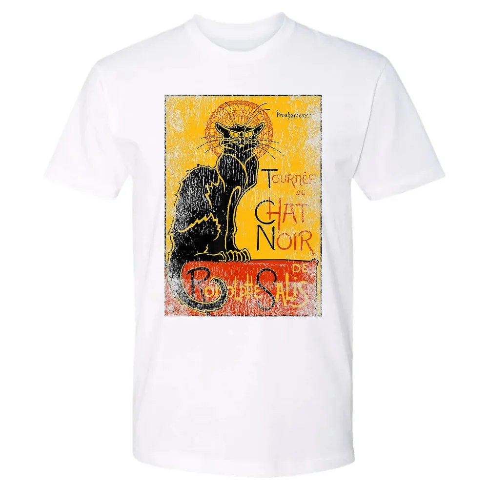 Vintage Tournee du Chat Noir Black Cat Gift For Halloween Premium Unisex T-shirt - 4