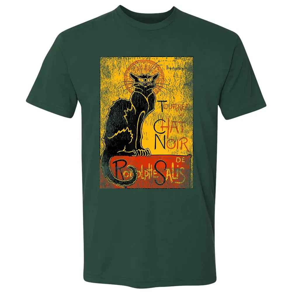 Vintage Tournee du Chat Noir Black Cat Gift For Halloween Premium Unisex T-shirt - 12