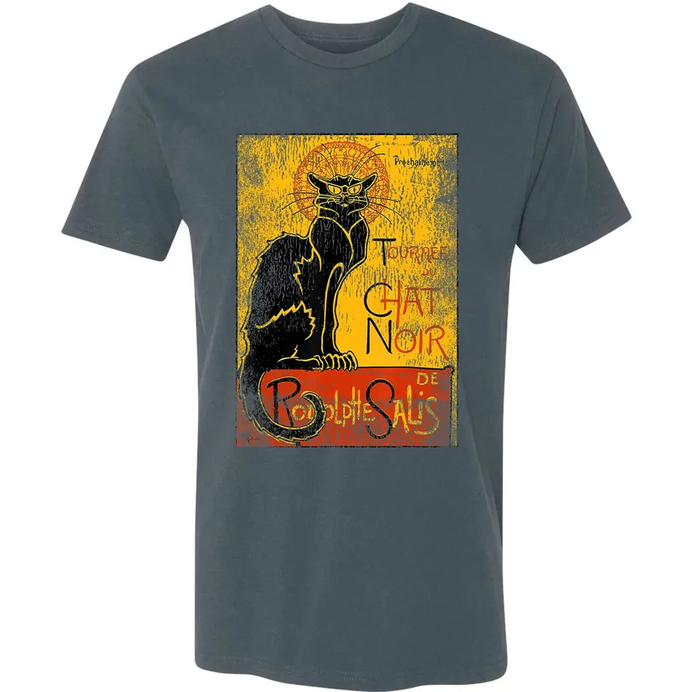 Vintage Tournee du Chat Noir Black Cat Gift For Halloween Premium Unisex T-shirt - 14