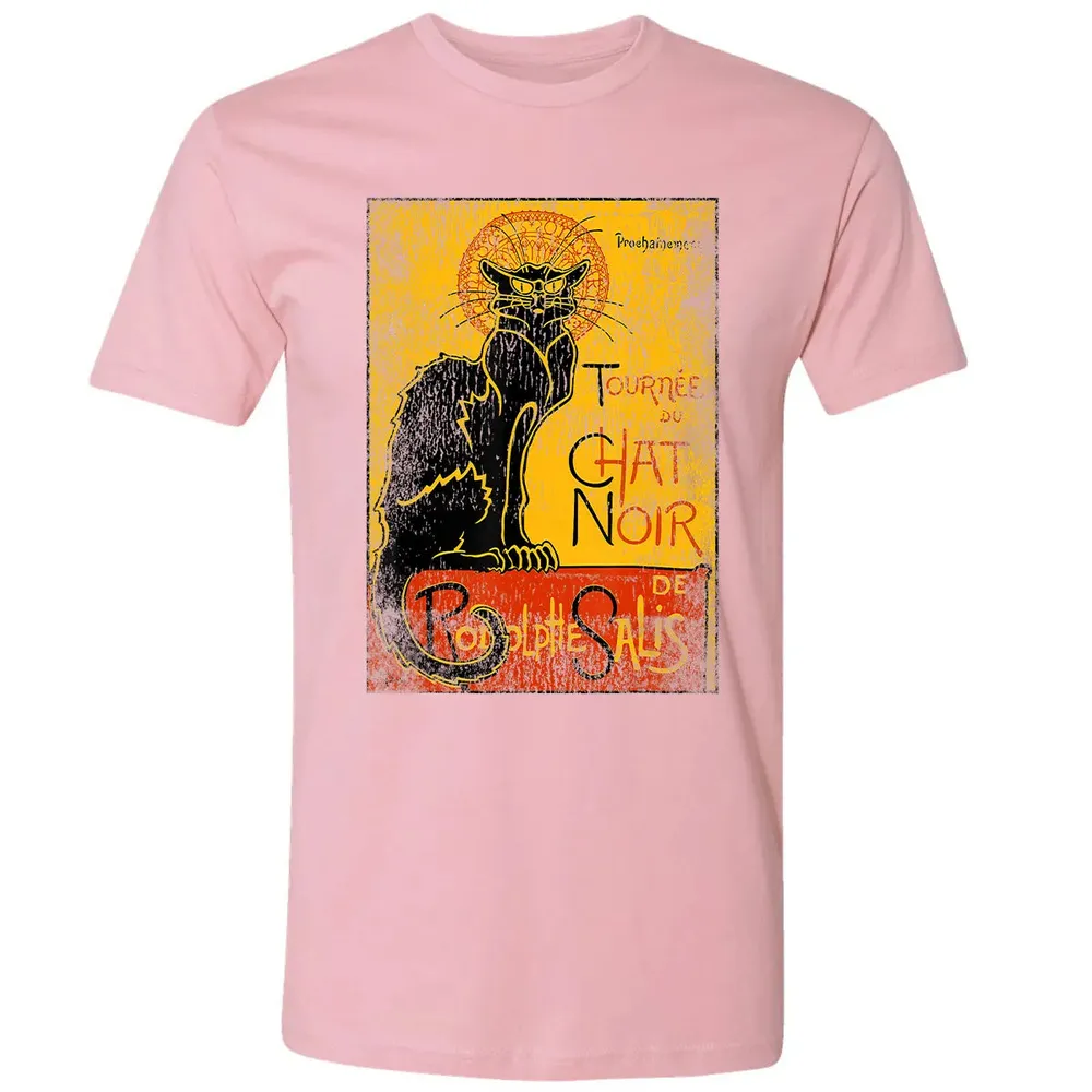 Vintage Tournee du Chat Noir Black Cat Gift For Halloween Premium Unisex T-shirt - 3