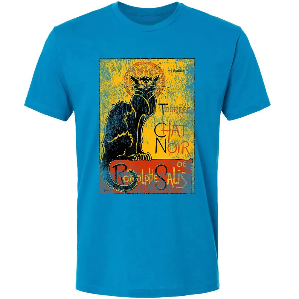 Vintage Tournee du Chat Noir Black Cat Gift For Halloween Premium Unisex T-shirt - 15