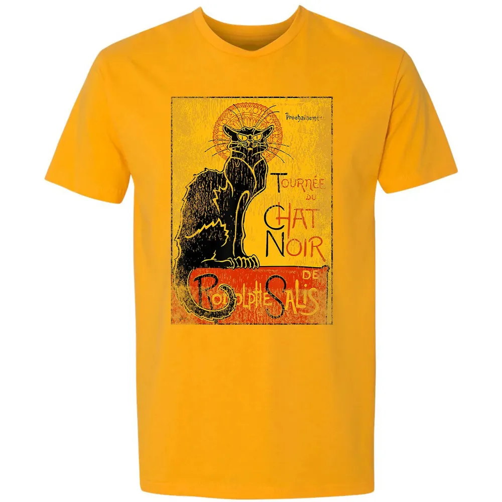 Vintage Tournee du Chat Noir Black Cat Gift For Halloween Premium Unisex T-shirt - 11