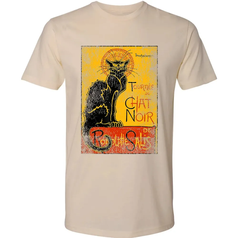 Vintage Tournee du Chat Noir Black Cat Gift For Halloween Premium Unisex T-shirt - 13
