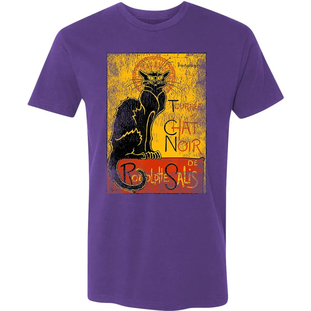 Vintage Tournee du Chat Noir Black Cat Gift For Halloween Premium Unisex T-shirt - 7