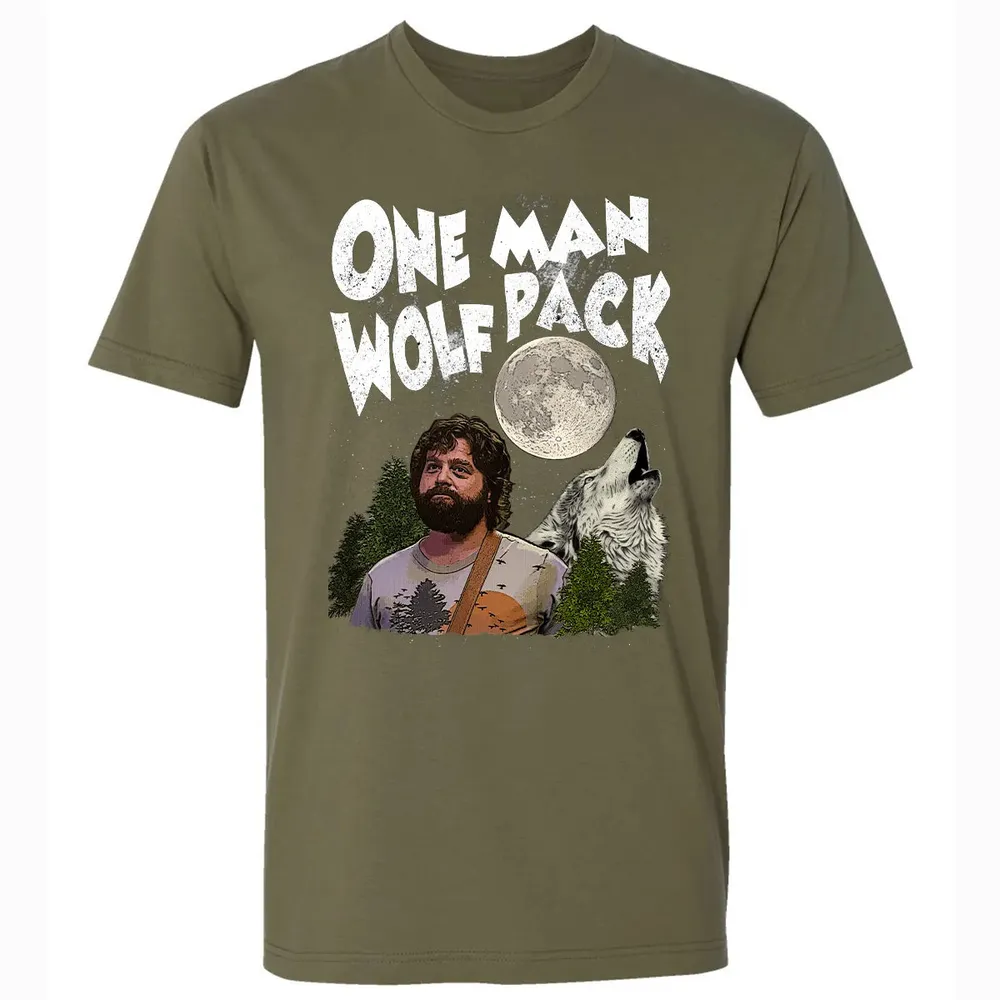 One Man Wolf Pack Premium Unisex T-shirt - 5