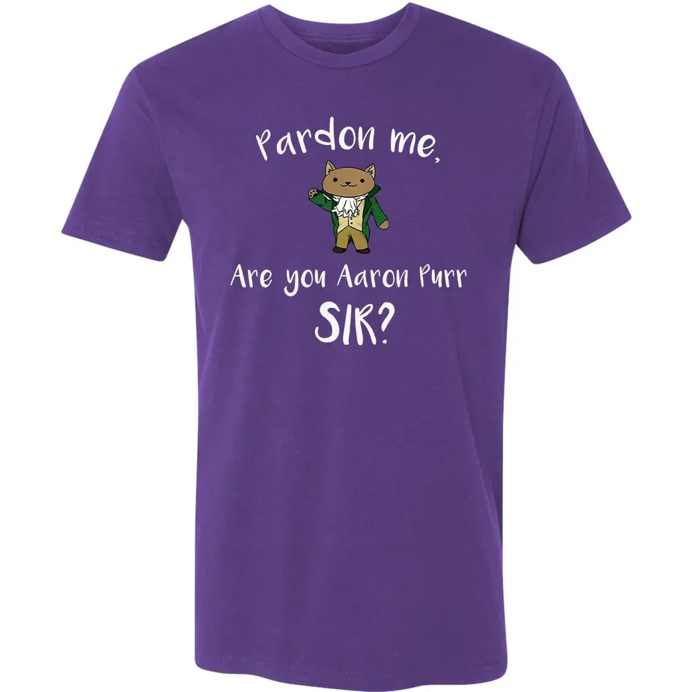 Are you Aaron Purr Sir Funny Cat Hoodie Hooded Sweat Premium Unisex T-shirt - 7
