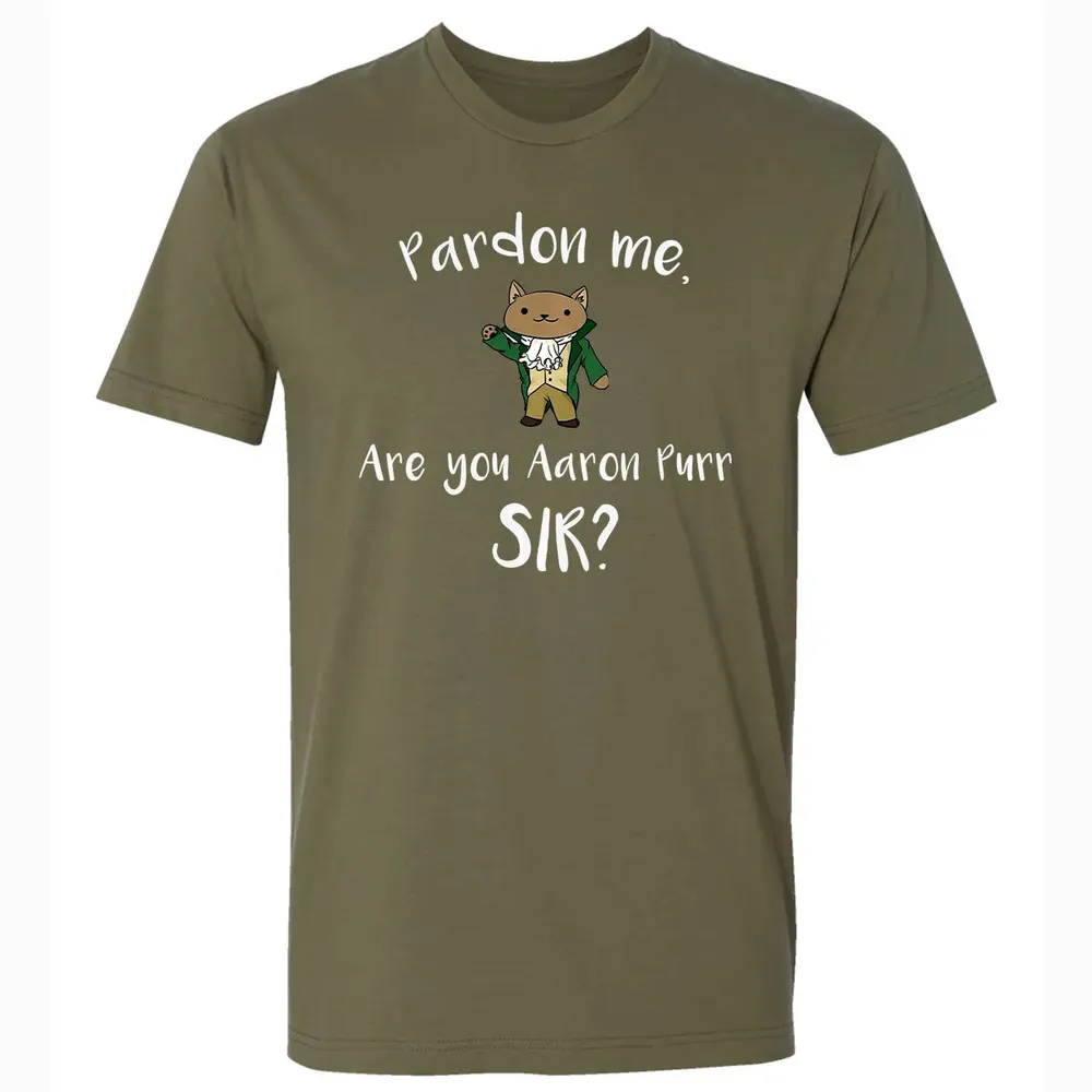 Are you Aaron Purr Sir Funny Cat Hoodie Hooded Sweat Premium Unisex T-shirt - 5