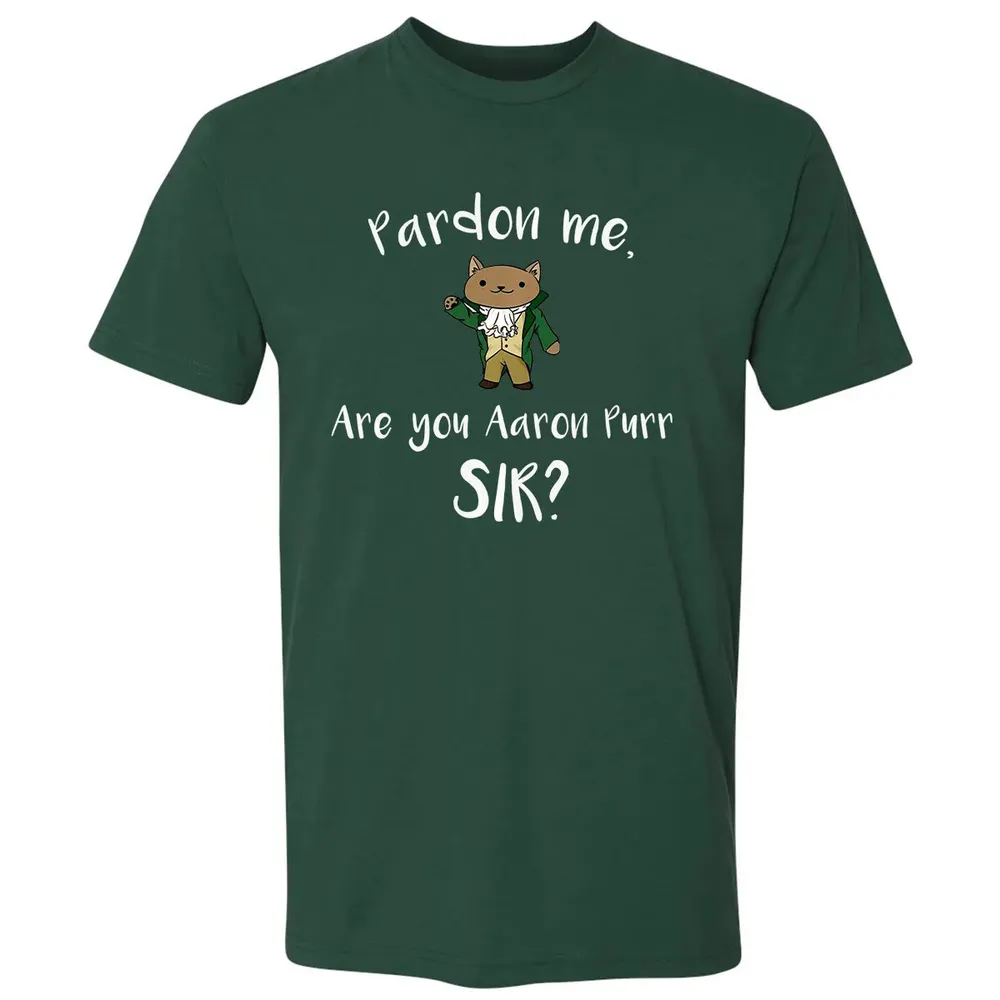 Are you Aaron Purr Sir Funny Cat Hoodie Hooded Sweat Premium Unisex T-shirt - 12