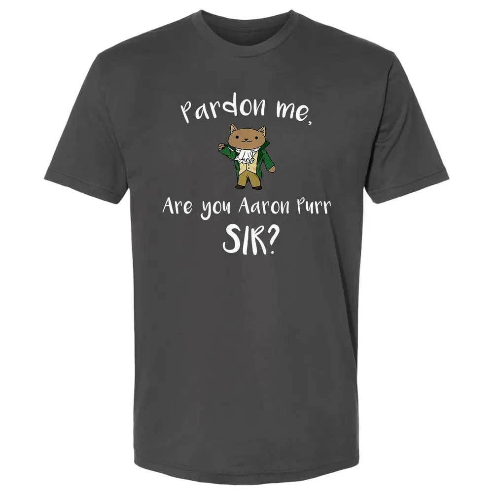 Are you Aaron Purr Sir Funny Cat Hoodie Hooded Sweat Premium Unisex T-shirt - 8