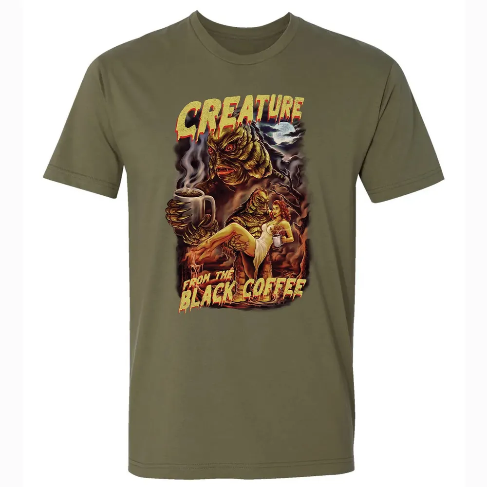 Creature From The Black Coffee Premium Unisex T-shirt - 5