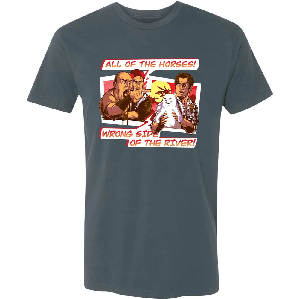 All Of The Horses! Wrong Side Of The River! Premium Unisex T-shirt - 14