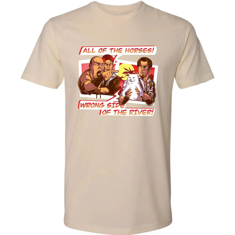All Of The Horses! Wrong Side Of The River! Premium Unisex T-shirt - 13