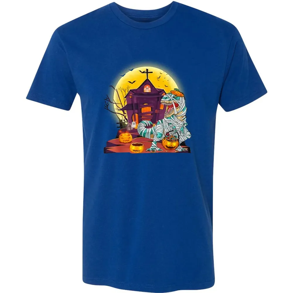 Dinosaur Mummy Halloween Premium Unisex T-shirt - 10