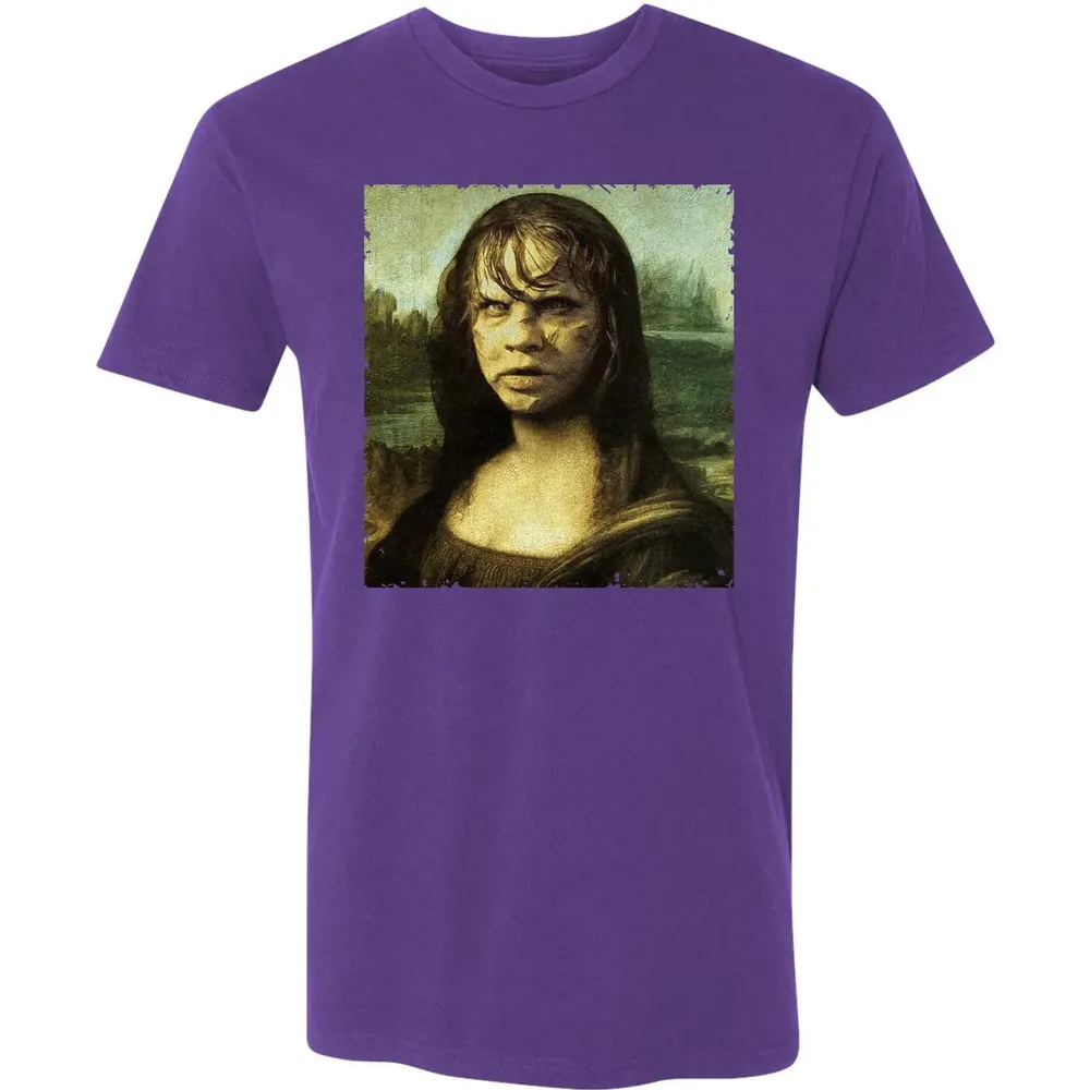 Devil Mona Lisa Premium Unisex T-shirt - 7