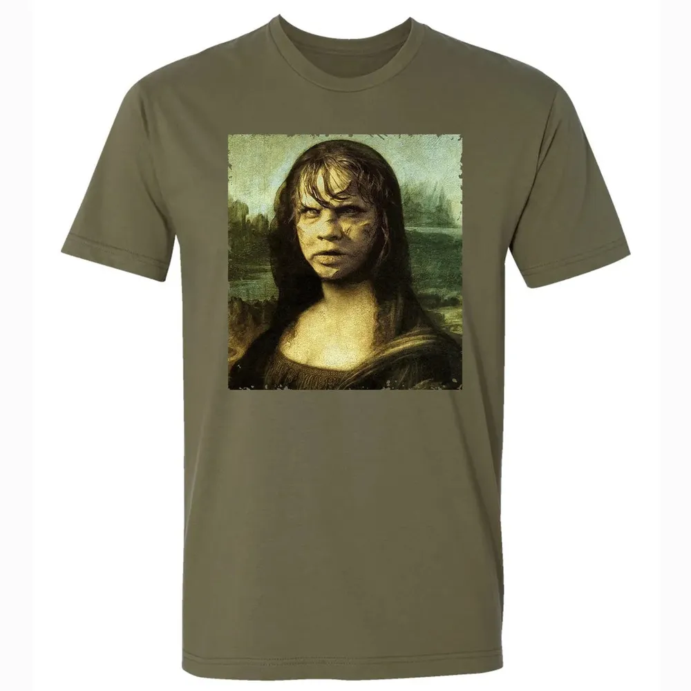 Devil Mona Lisa Premium Unisex T-shirt - 5