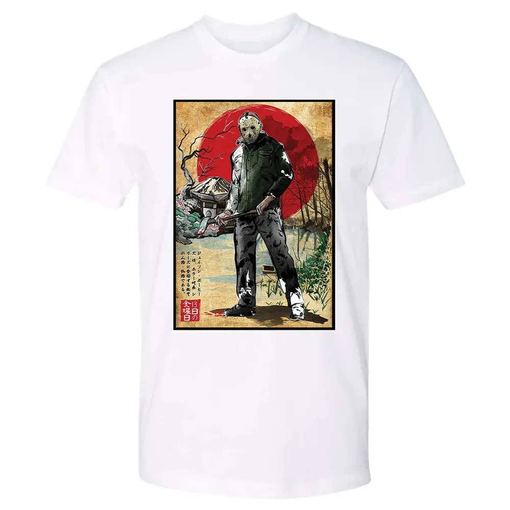 Jason in Japan woodblock Premium Unisex T-shirt - 4