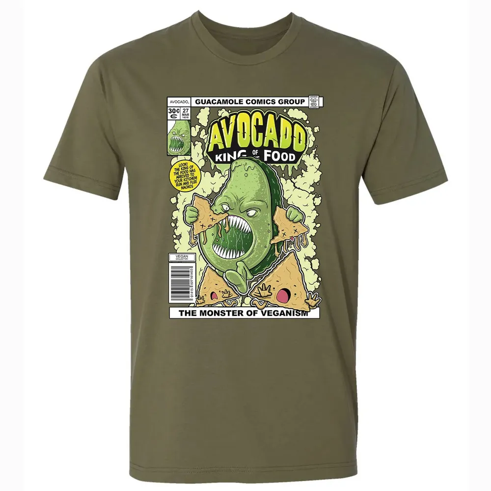 AVOCADO KING OF THE FOOD Premium Unisex T-shirt - 5