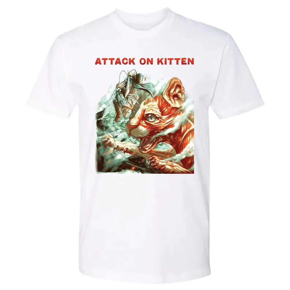 Attatck On Kitten Premium Unisex T-shirt - 4