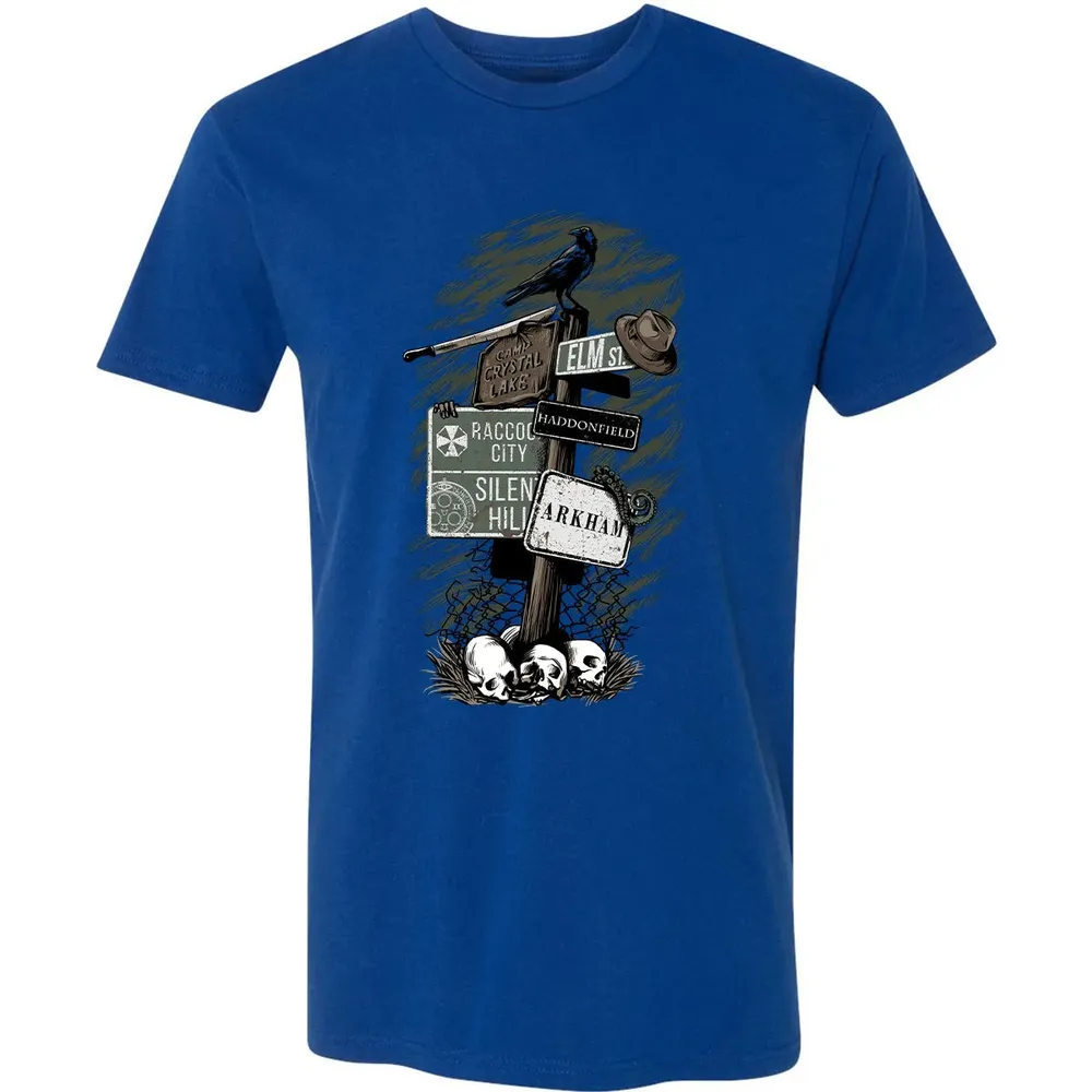 Horror Signpost Premium Unisex T-shirt - 10