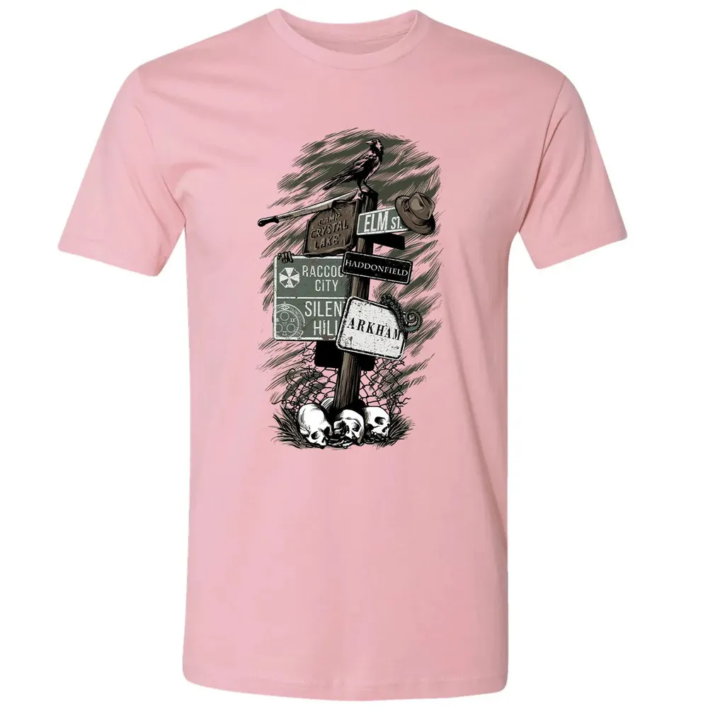 Horror Signpost Premium Unisex T-shirt - 3