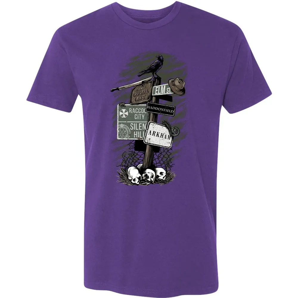 Horror Signpost Premium Unisex T-shirt - 7
