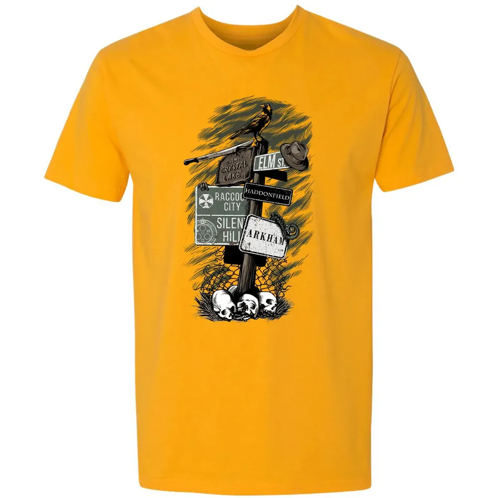 Horror Signpost Premium Unisex T-shirt - 11
