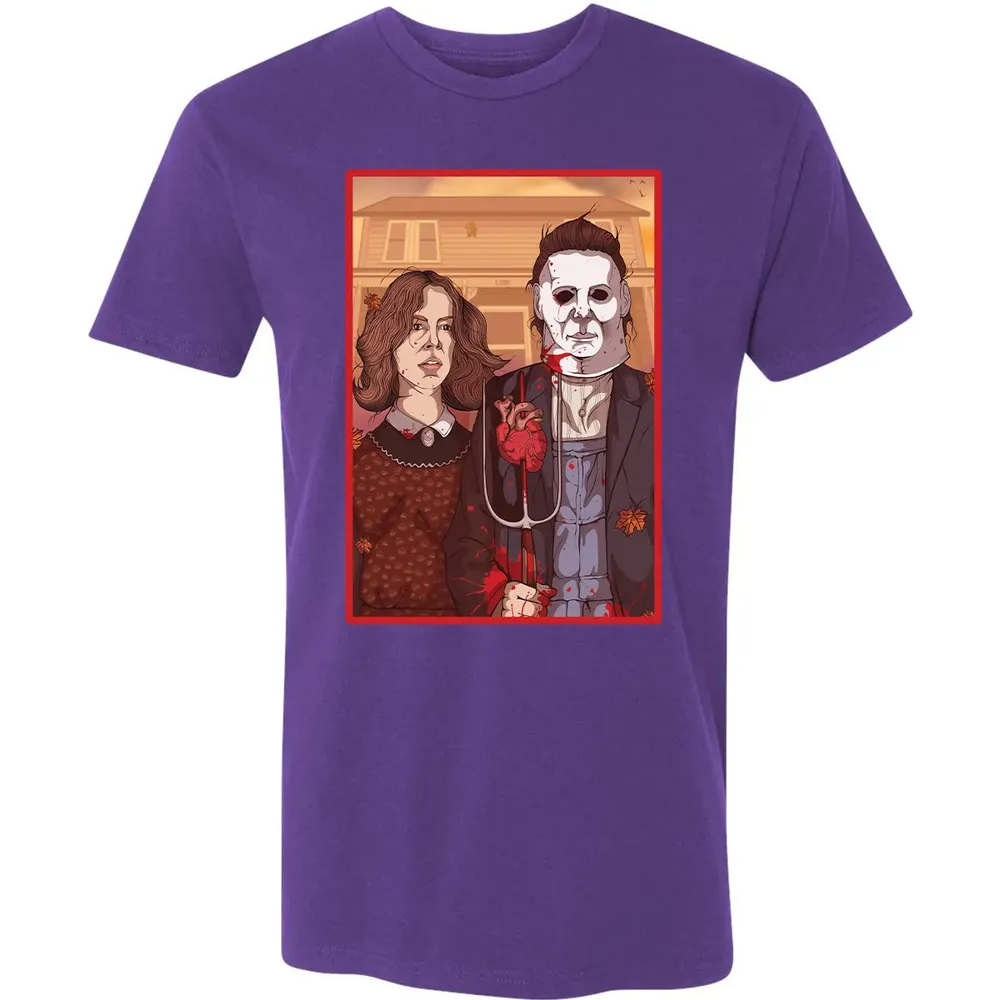 Haddonfield Gothic Premium Unisex T-shirt - 7