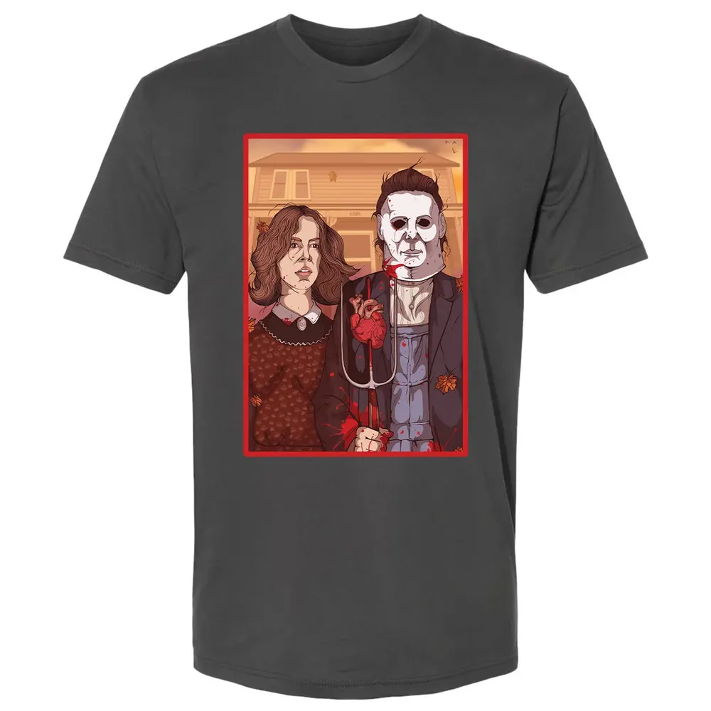 Haddonfield Gothic Premium Unisex T-shirt - 8