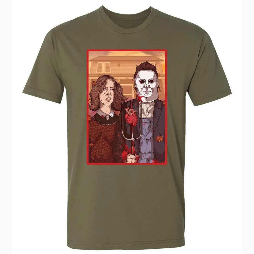 Haddonfield Gothic Premium Unisex T-shirt - 5