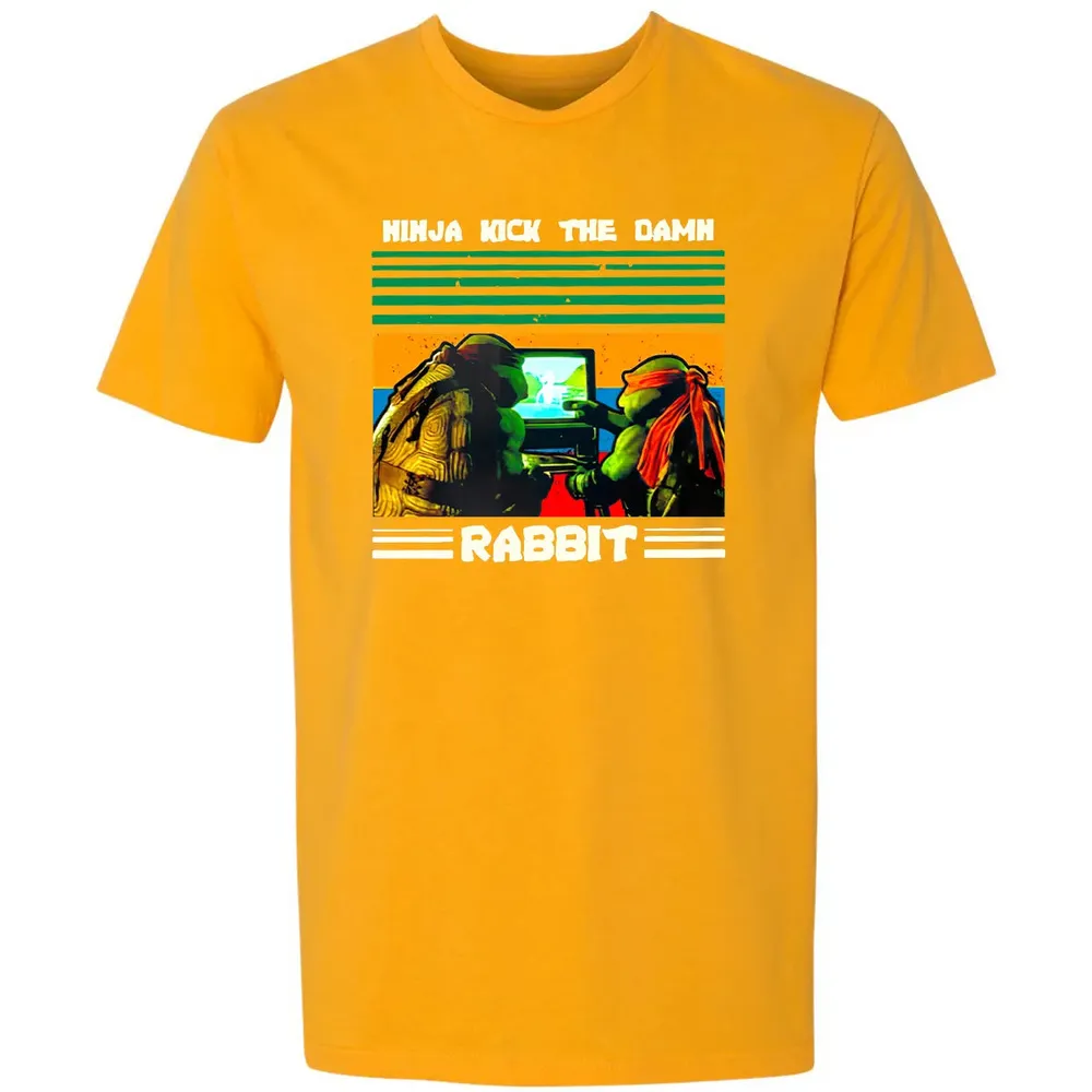Ninja Kick The Rabbit Premium Unisex T-shirt - 11