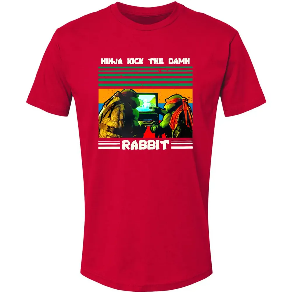 Ninja Kick The Rabbit Premium Unisex T-shirt - 6