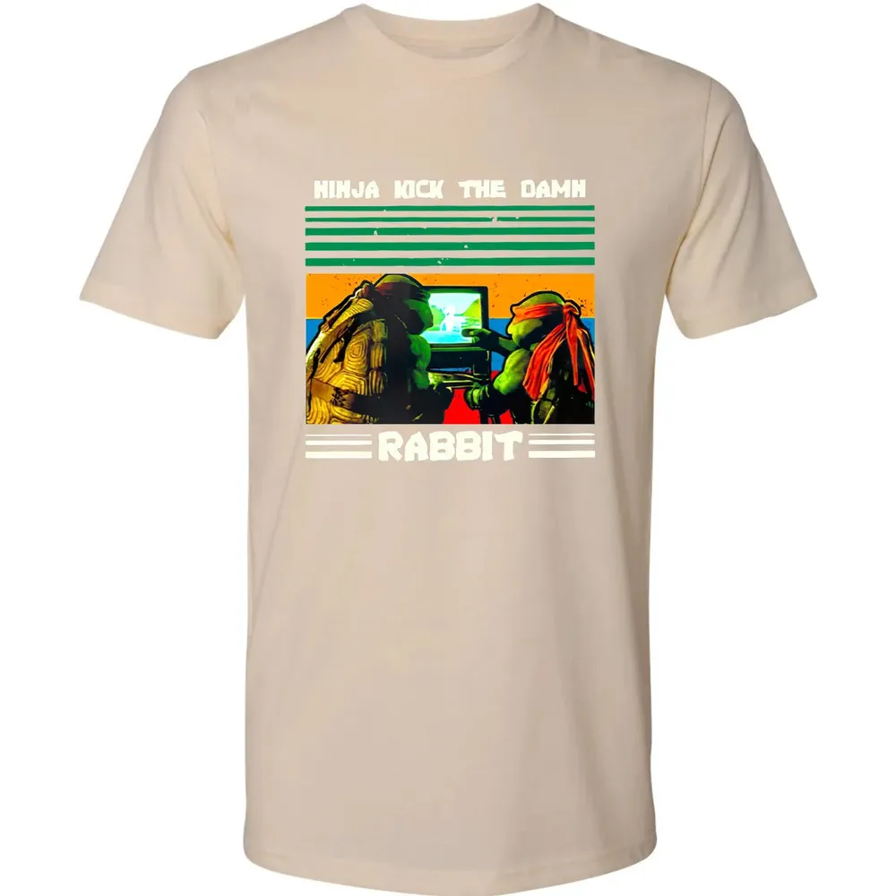 Ninja Kick The Rabbit Premium Unisex T-shirt - 13