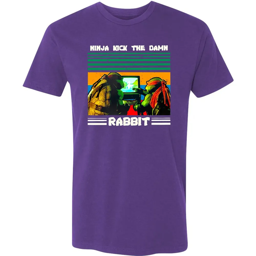 Ninja Kick The Rabbit Premium Unisex T-shirt - 7