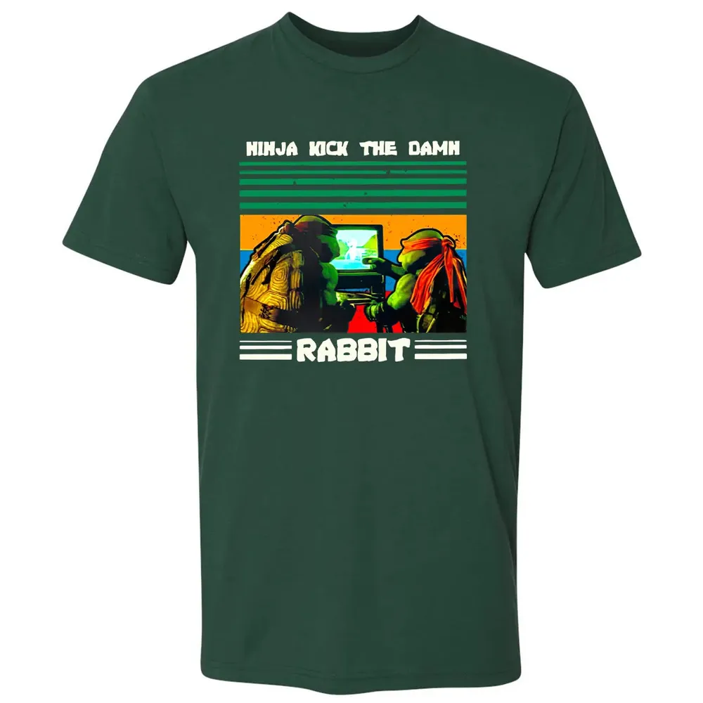 Ninja Kick The Rabbit Premium Unisex T-shirt - 12