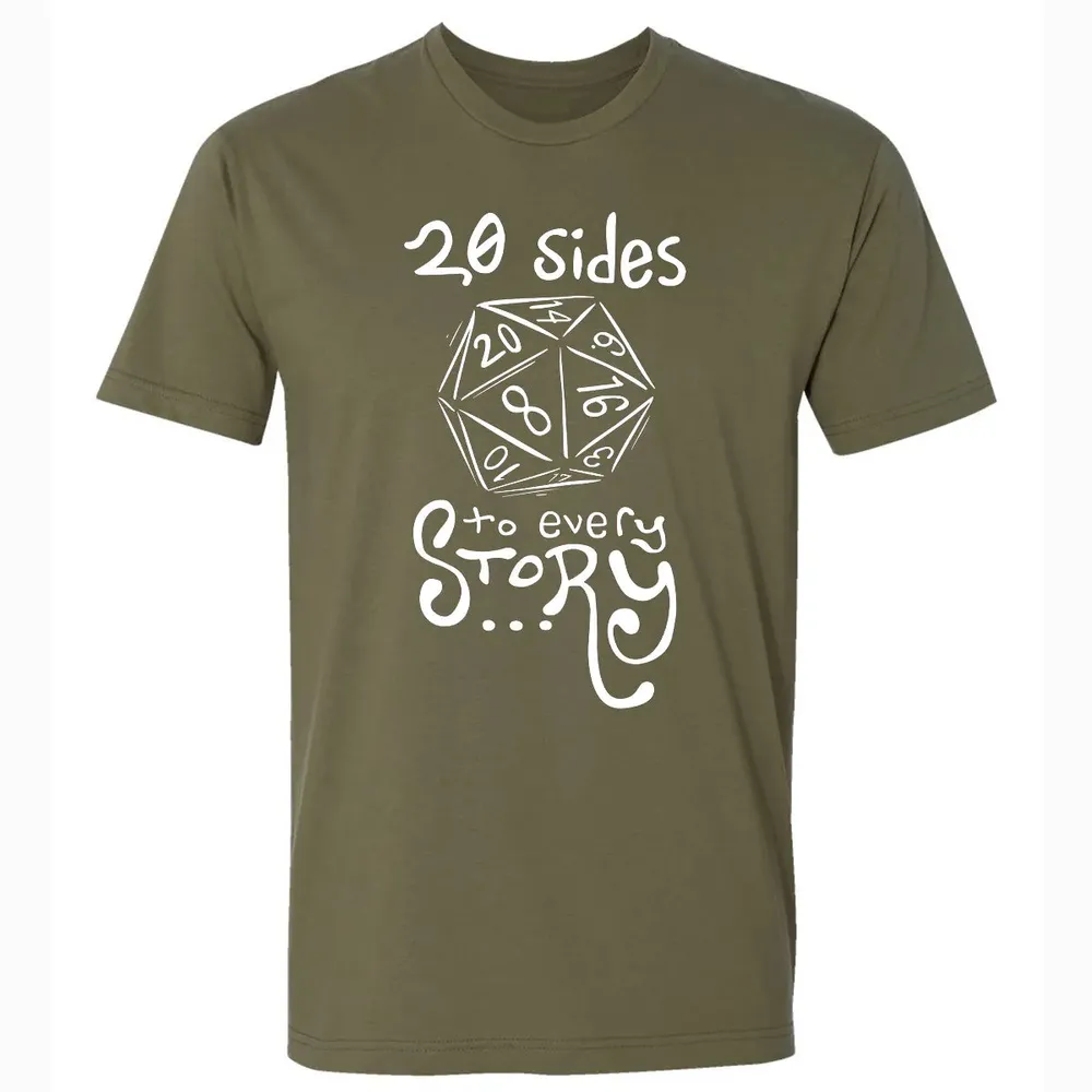 20 Sides to Every Story Premium Unisex T-shirt - 5
